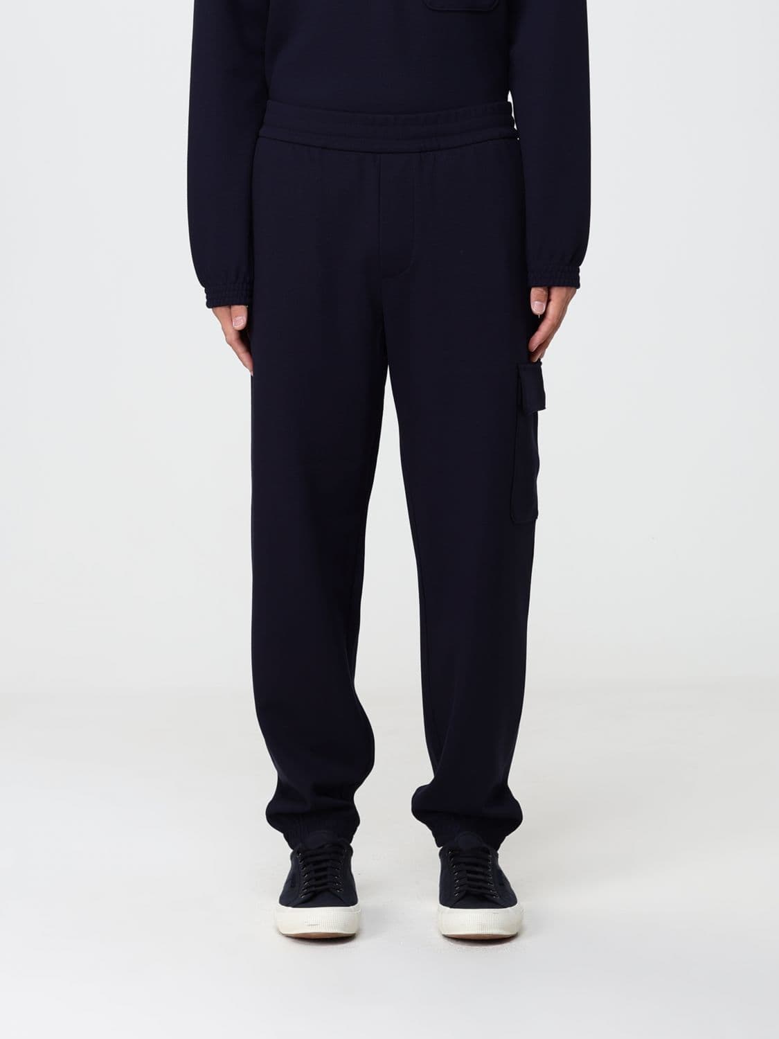 Emporio Armani Slim Fit Cotton Cargo Jogger Trousers