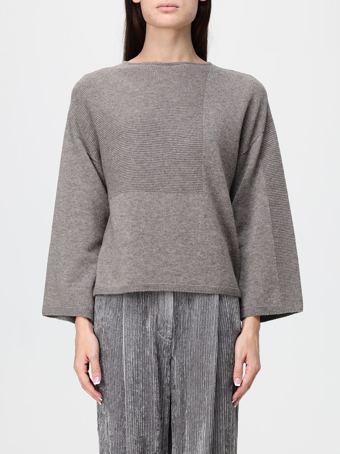 Emporio Armani Juna Pure Virgin Wool Jumper with Kimono Sleeves