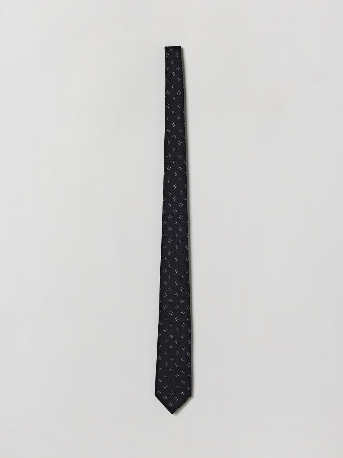 Emporio Armani Pure Silk Tie with Abstract Print · OS