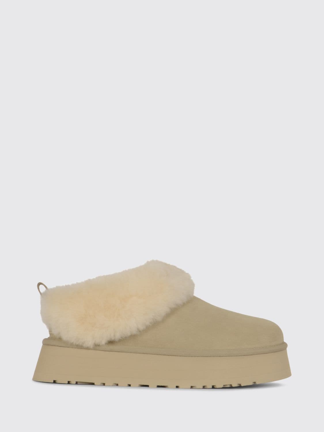 Ugg Tazzelle Suede Mules with Wool Interior and EVA Platform Sole