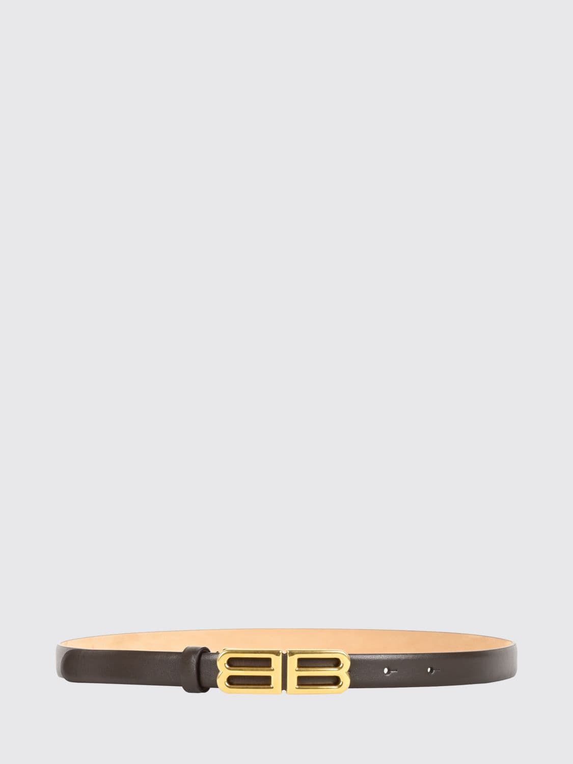 Balenciaga Smooth Calfskin Belt with BB Monogram Buckle
