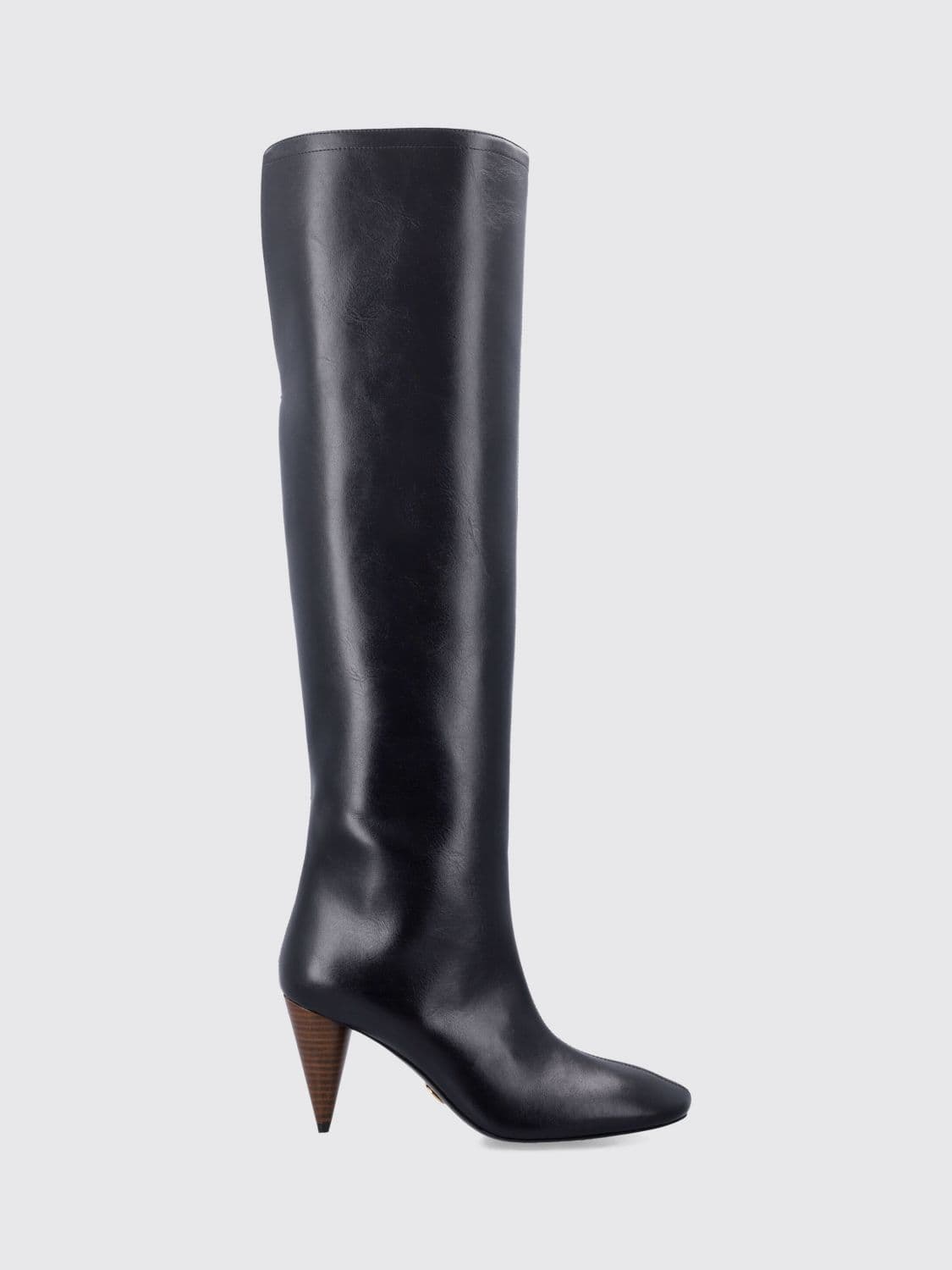 Stella Mccartney Knee-High Boots in Synthetic Leather with Cone Heel