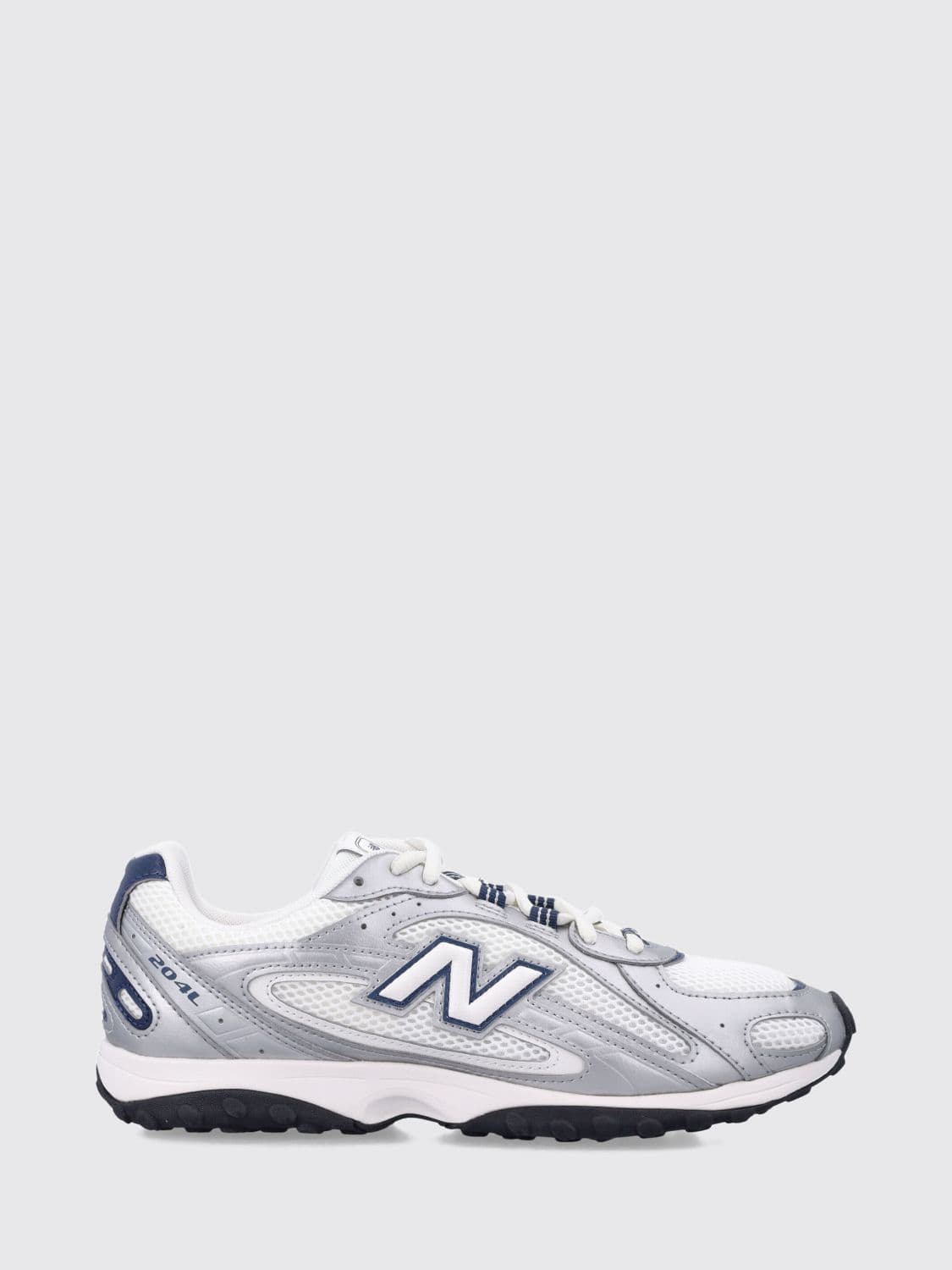 New Balance 204L Mesh and Laminated Synthetic Leather Trainers with Logo