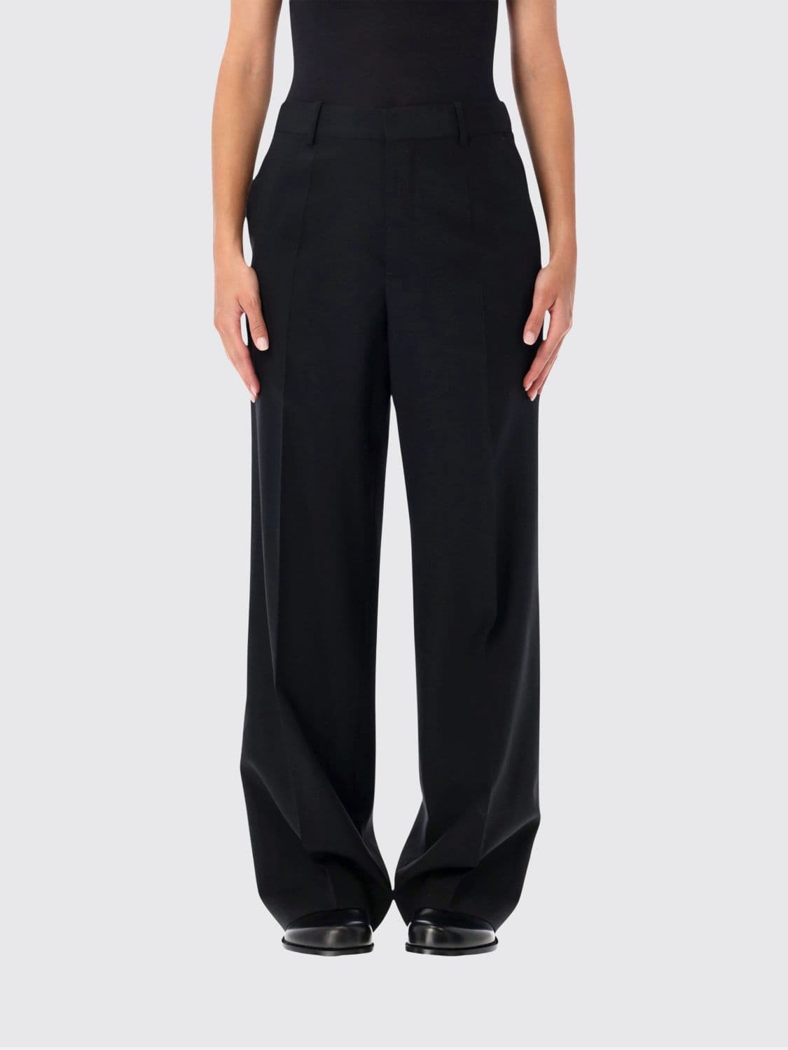 Jw Anderson High-Waisted Wide-Leg Tailored Wool Trousers