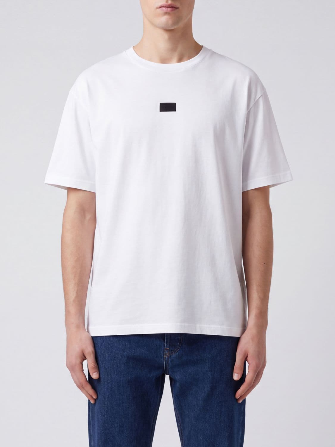 Mm6 Maison Margiela Short-Sleeved Crewneck 100% Cotton T-Shirt