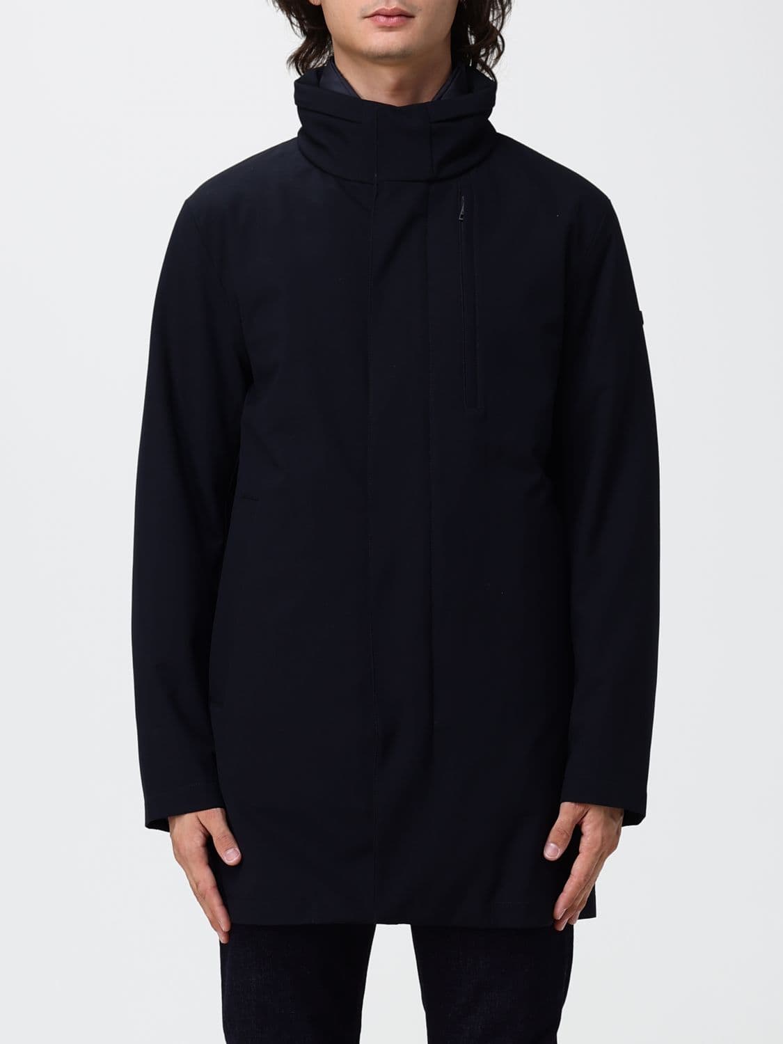 Duno Blake Men's Technical Fabric Parka with Down Padding