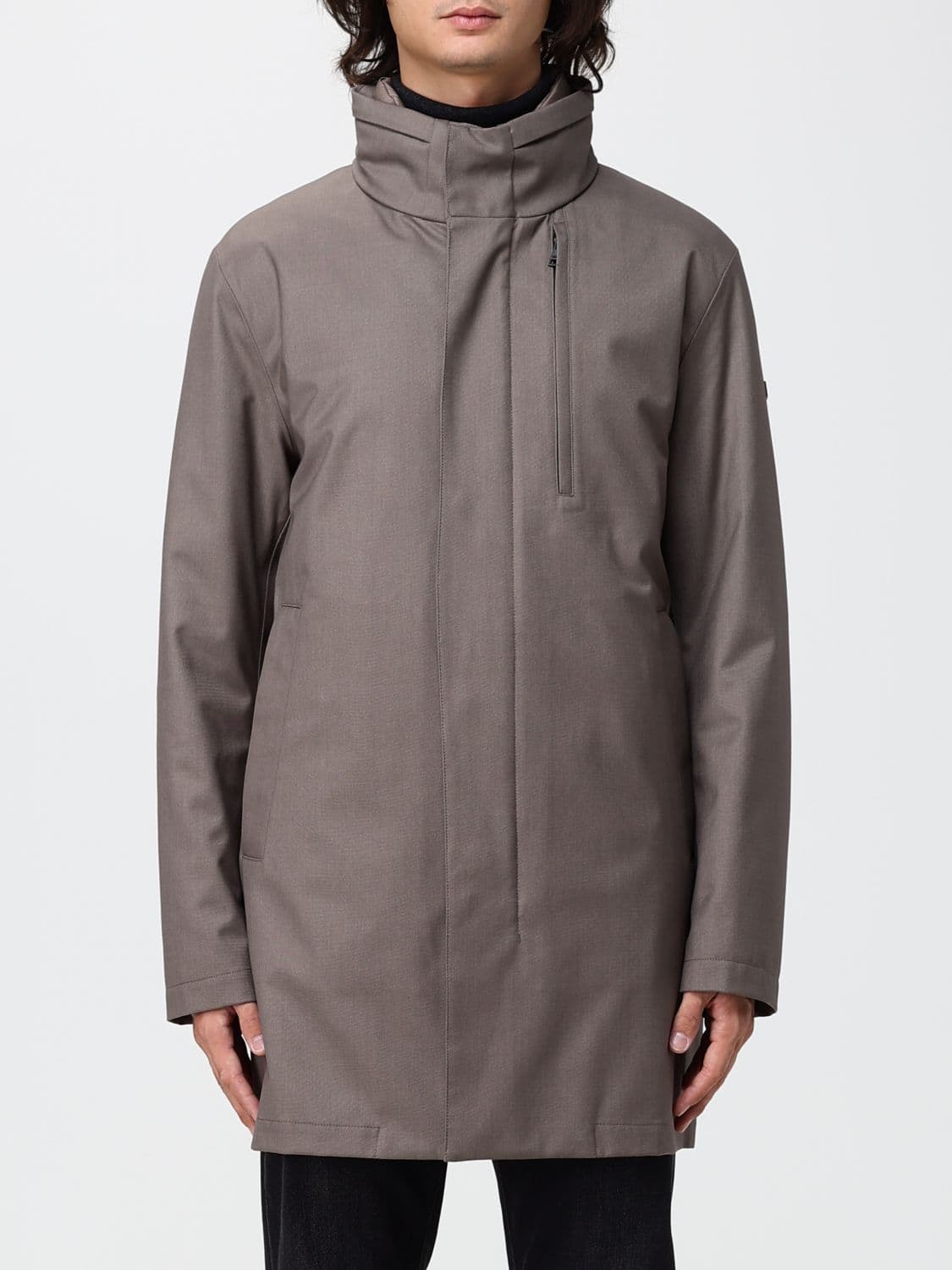 Duno Blake Men's Technical Fabric Parka with Down Padding