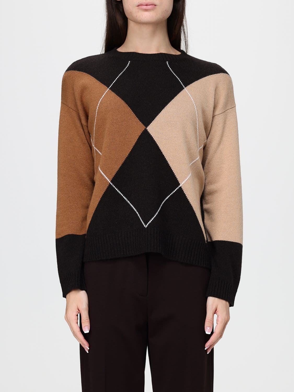 Kangra Argyle Wool Crewneck Jumper