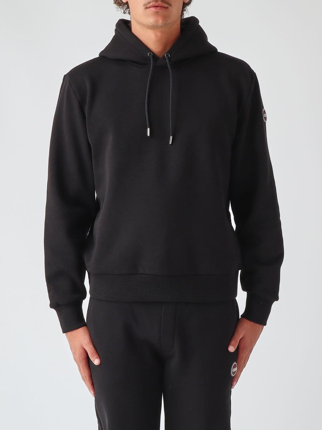 Colmar Relaxed Fit Cotton Blend Hoodie with a Contrast Logo and Drawstring