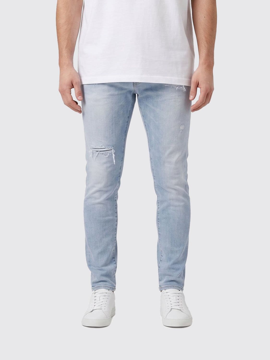 Dsquared2 Teddy Straight Fit Distressed Denim Jeans