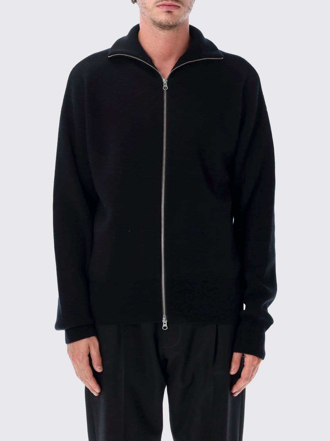 Extreme Cashmere Pure Cashmere Turtleneck Zip Cardigan