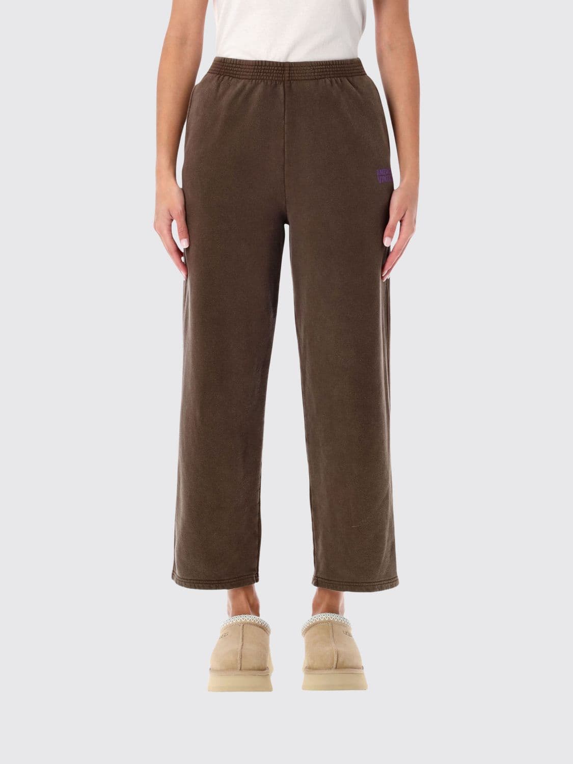 American Vintage Straight-Leg Cotton Jogging Trousers with Elastic Waist · S