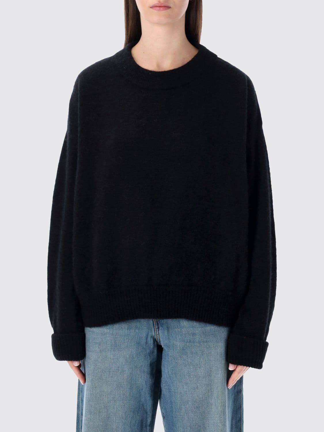 American Vintage Relaxed Fit Wool and Alpaca Blend Crewneck Jumper