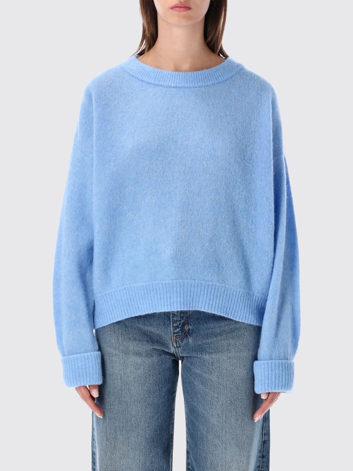 American Vintage Relaxed Fit Wool and Alpaca Blend Crewneck Jumper