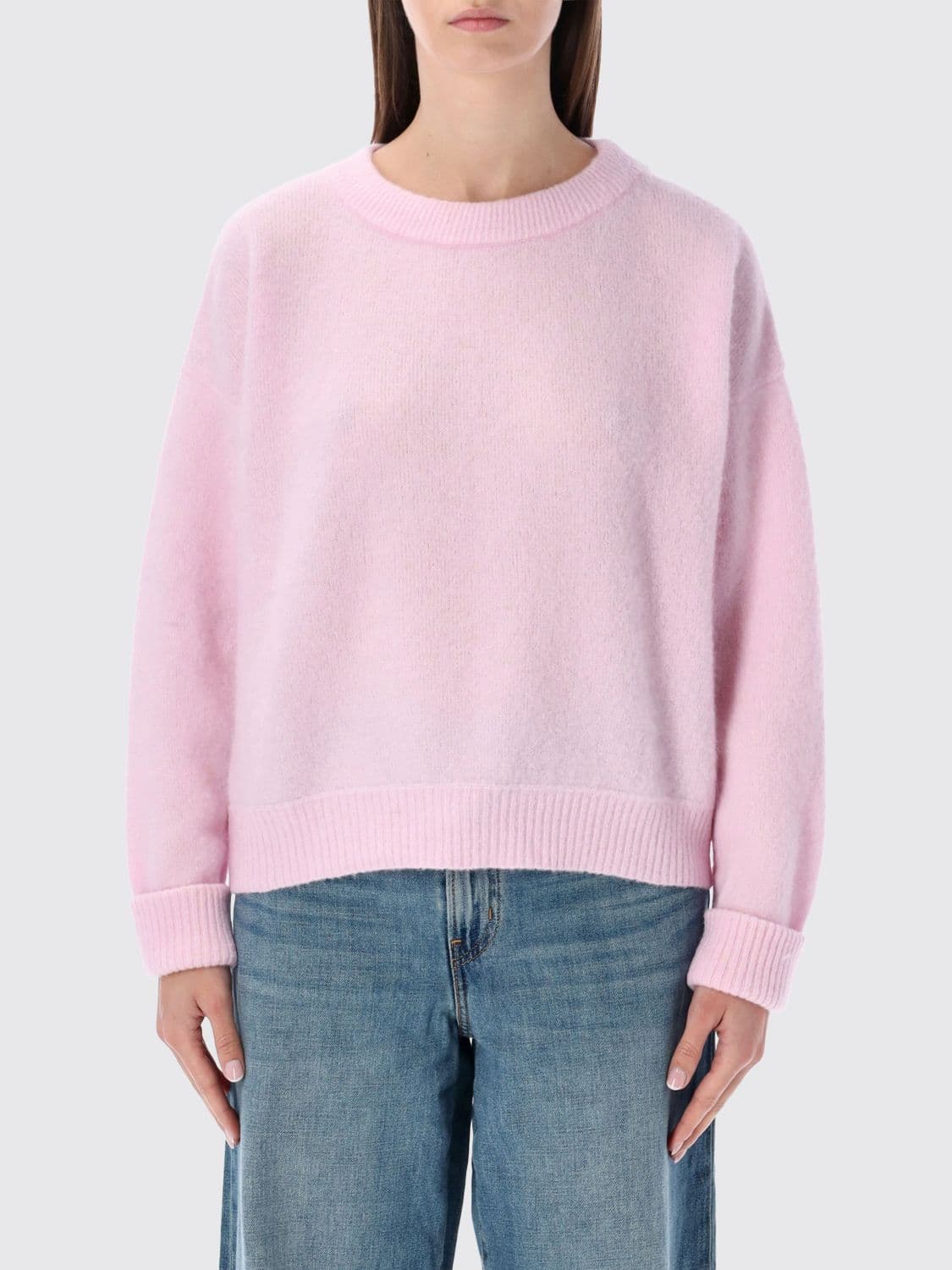 American Vintage Relaxed Fit Wool and Alpaca Blend Crewneck Jumper