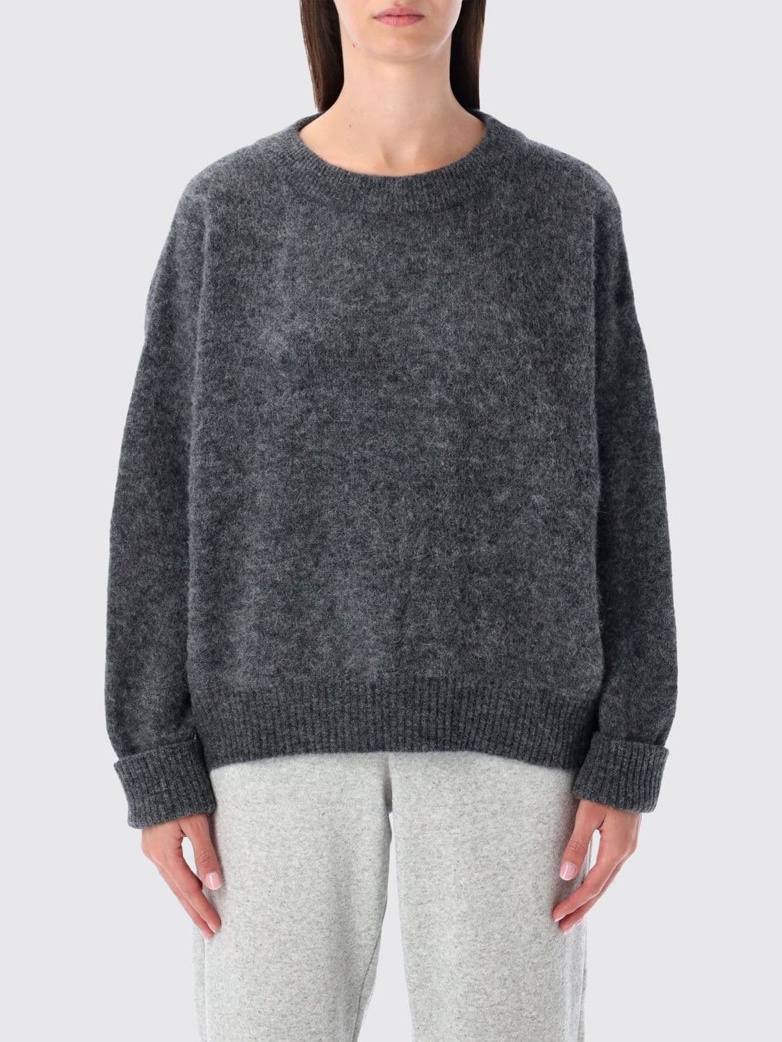 American Vintage Relaxed Fit Wool and Alpaca Blend Crewneck Jumper