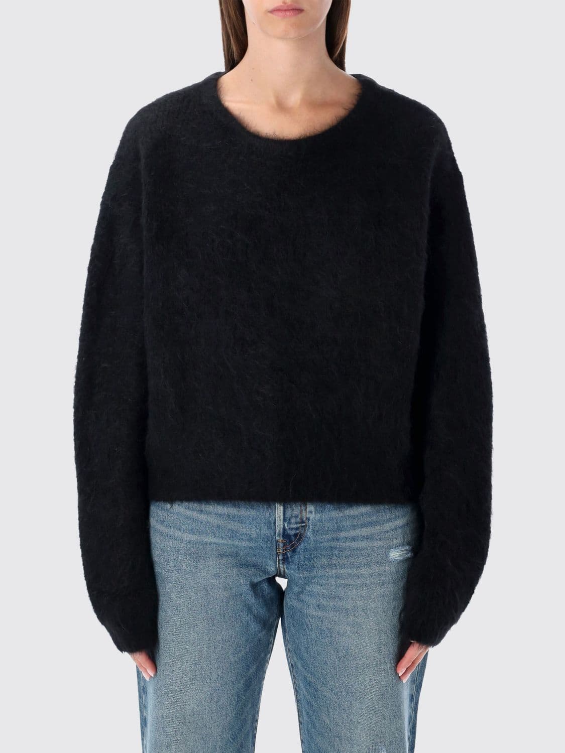 American Vintage Relaxed Fit Alpaca Wool Crewneck Jumper