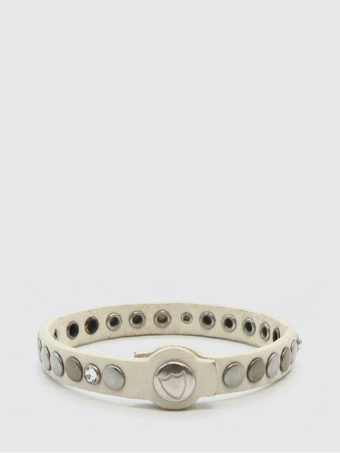 Htc Los Angeles Embroidered Leather and Metal Bracelet