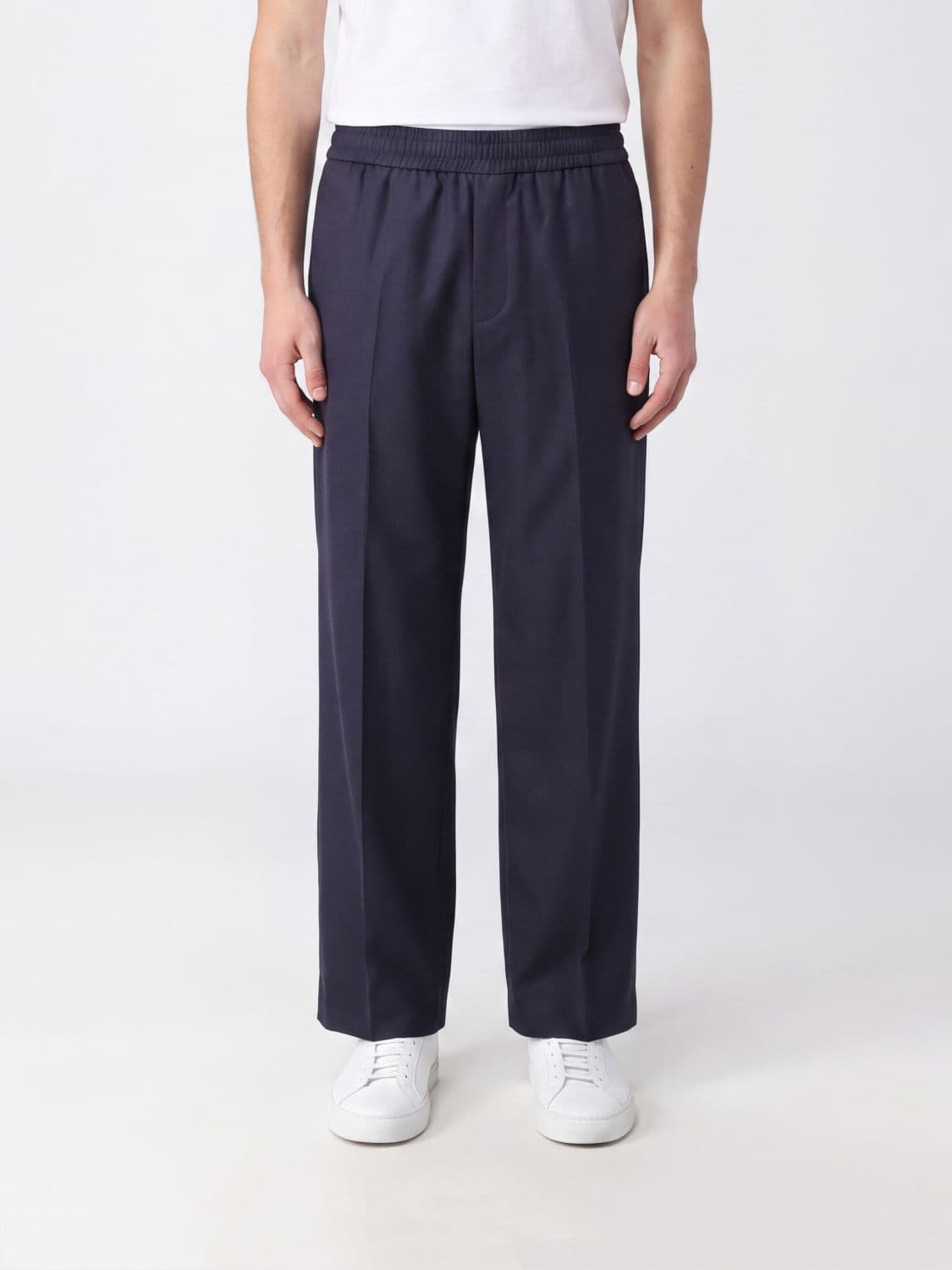 Golden Goose Wide-Leg Jogging Trousers in Pure Virgin Wool