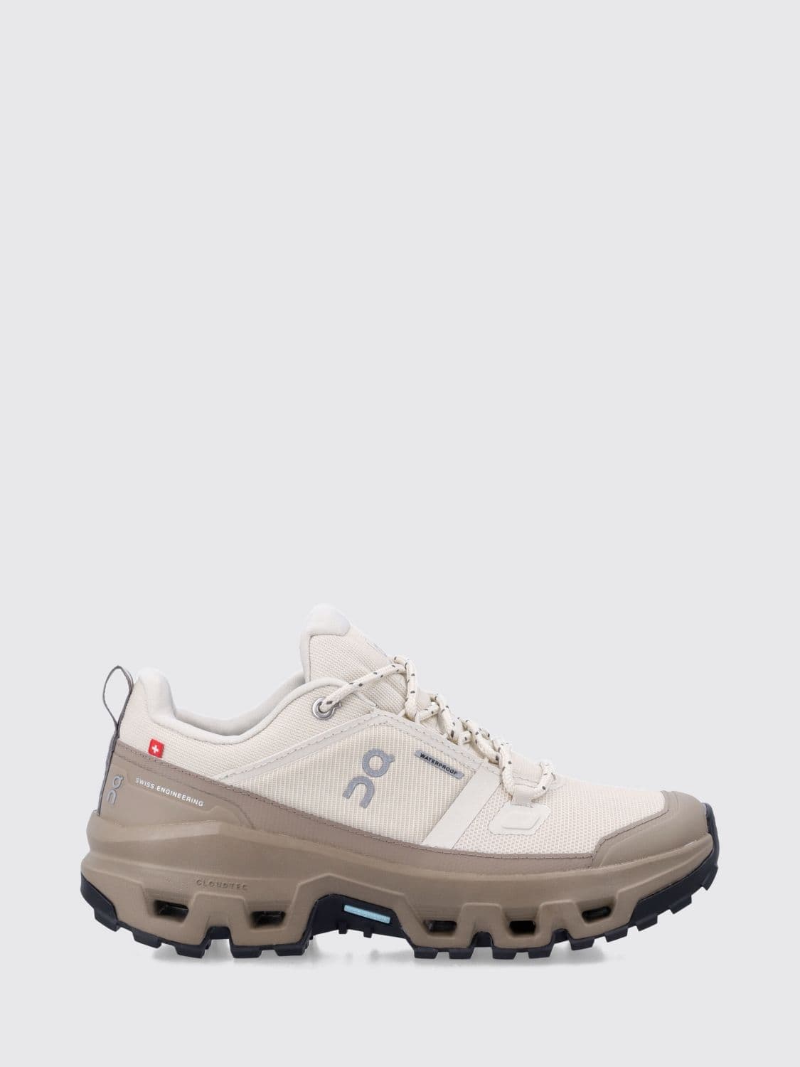 On Running Waterproof Cloudrock Low Sneakers in Recycled Polyester with Lugged Sole