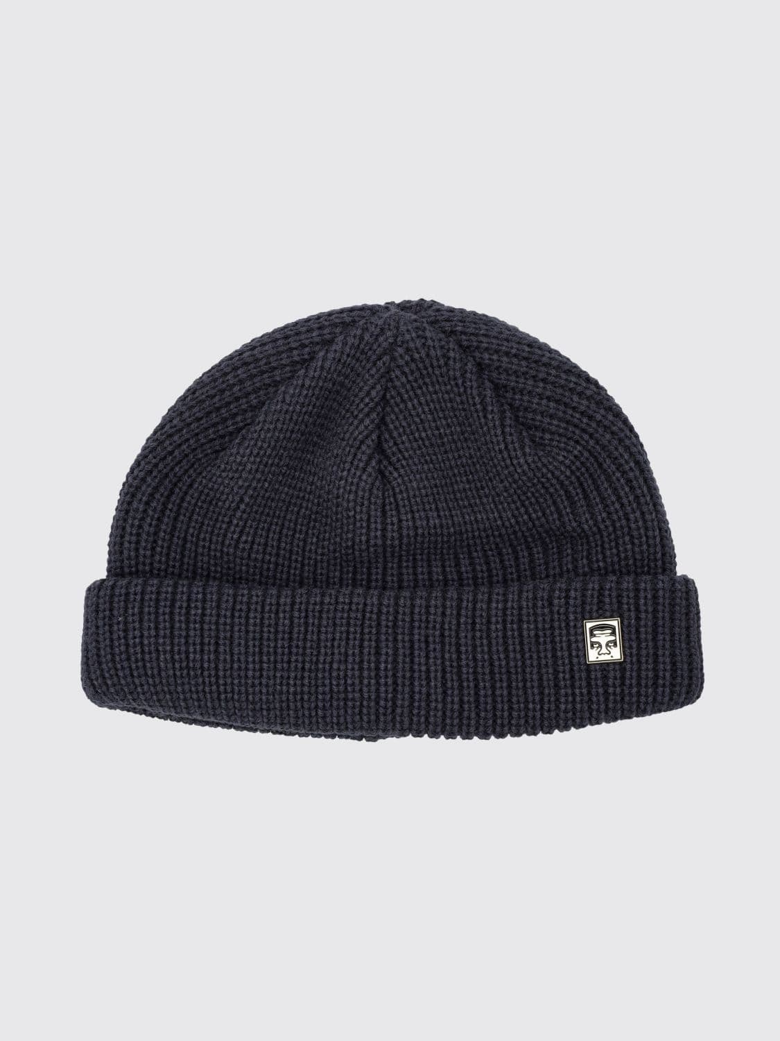 Obey Rib-Knit Acrylic Beanie with Cuff and Logo Patch · OS