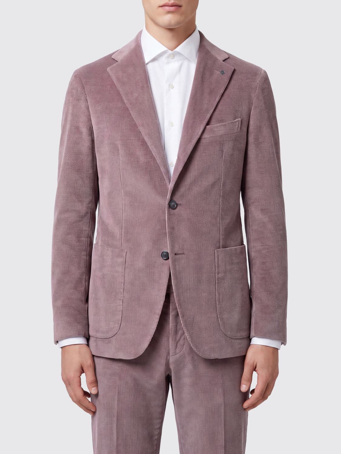 Tagliatore Single-Breasted Wool Blazer with Classic Lapels and Patch Pockets