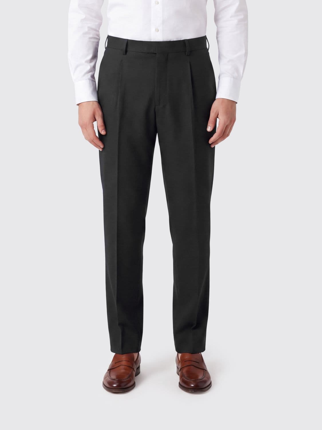 Lardini Virgin Wool Tailored Slim Fit Trousers