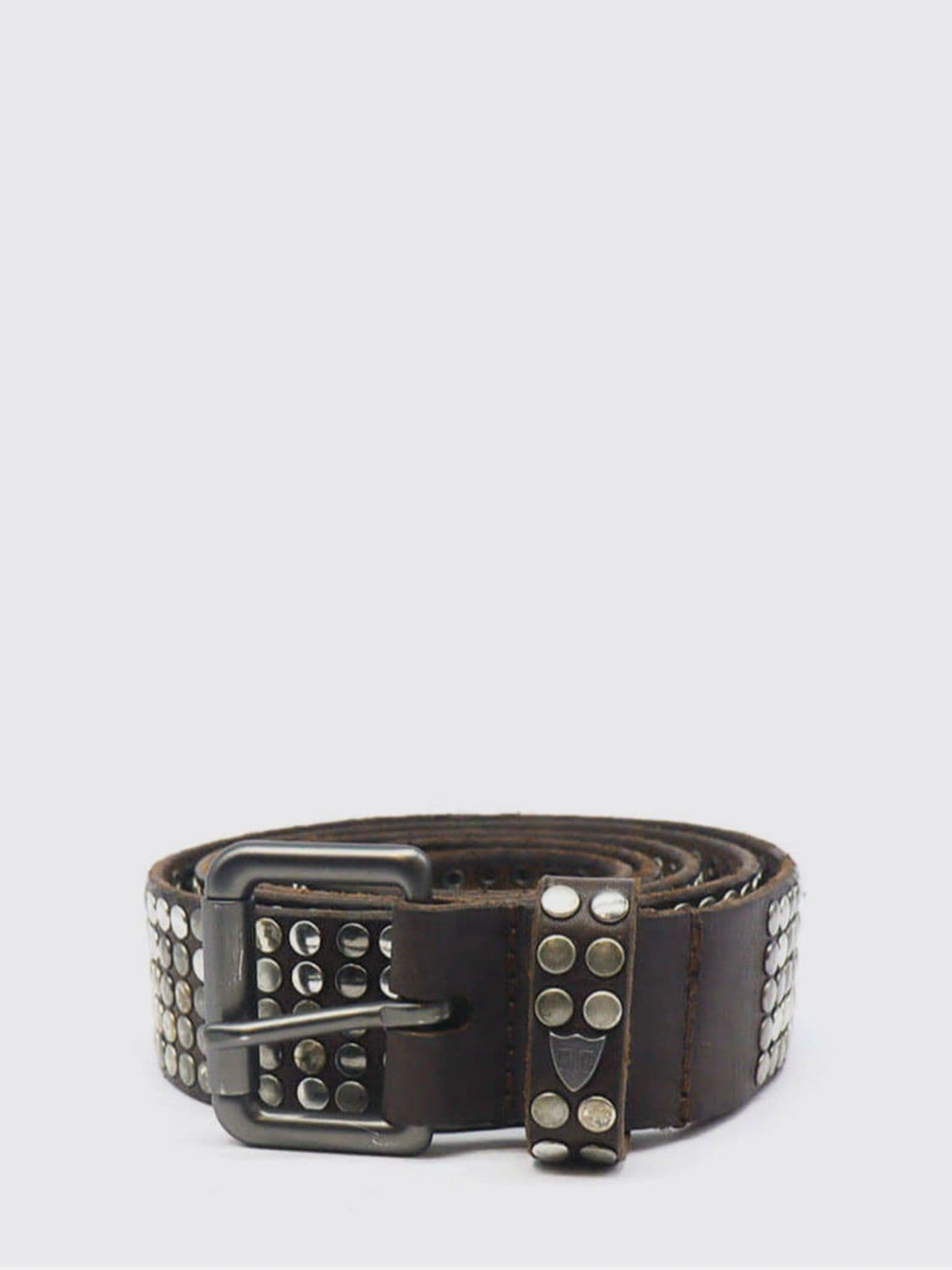 Htc Los Angeles Black or Brown Leather Belt with Artisanal Embroidery