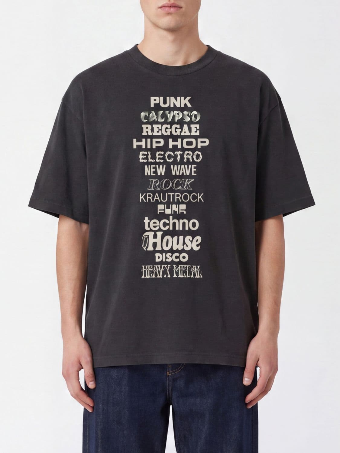 Htc Los Angeles Relaxed Fit Slogan Print Cotton T-shirt
