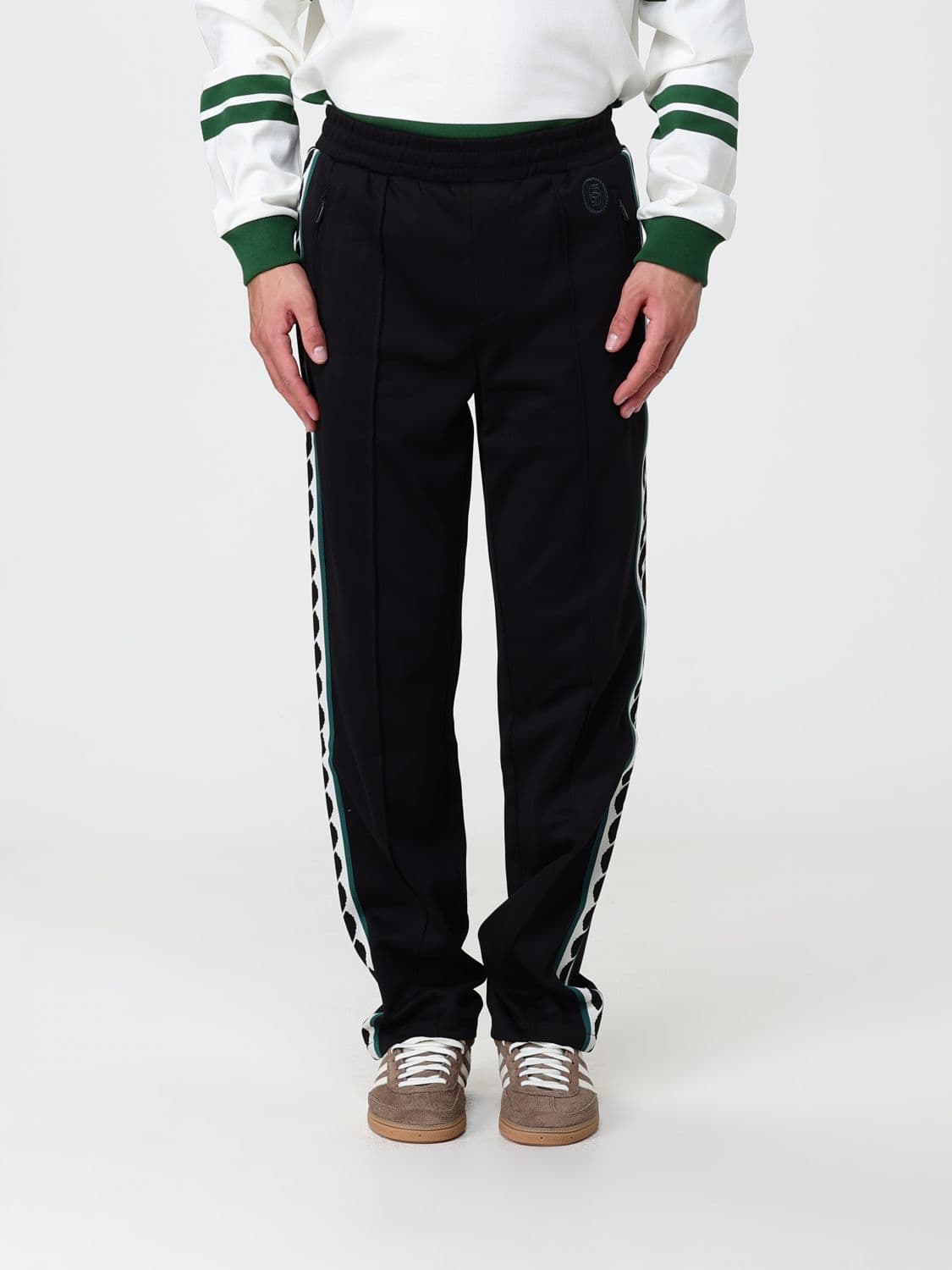 Drôle De Monsieur Cotton-Blend Jogging Trousers with Side Bands
