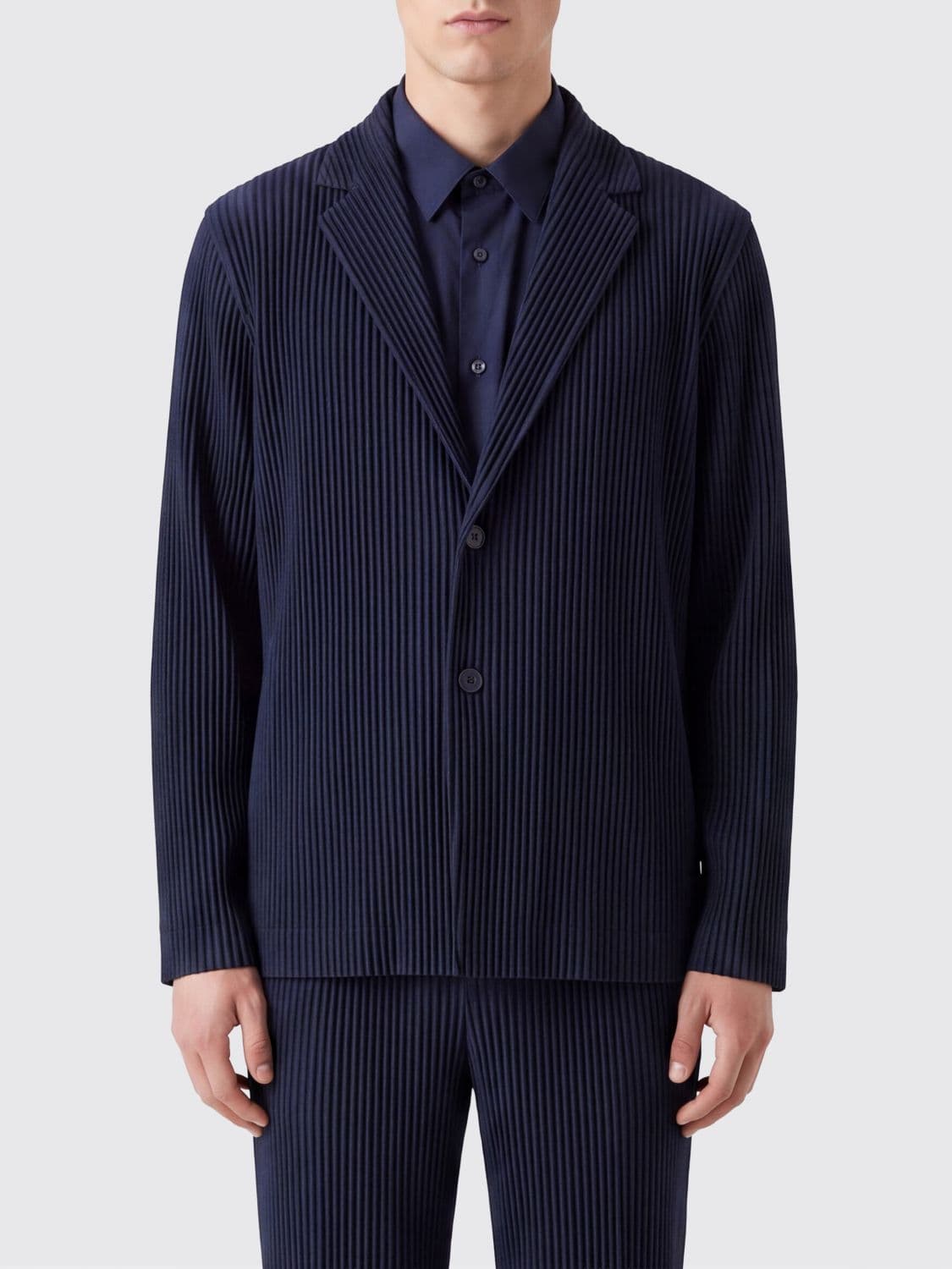 Homme Plisse' Issey Miyake Single-Breasted Plissé Blazer Homme Plissé Issey Miyake in Technical Fabric