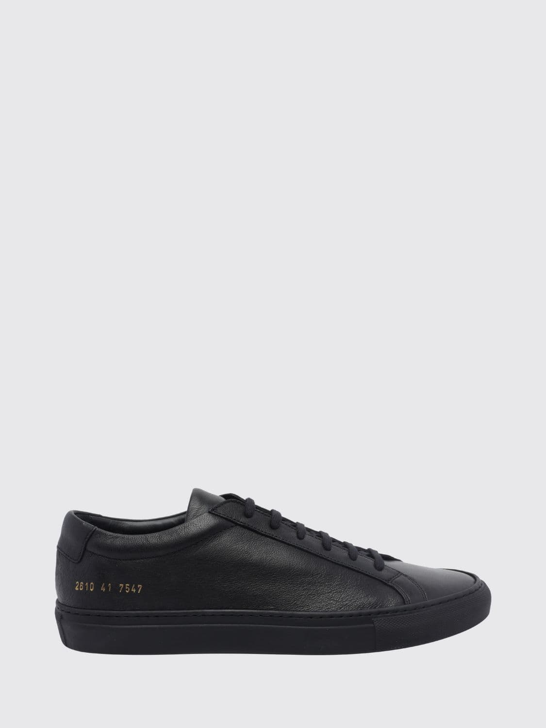 Common Projects Achilles Low Smooth Calfskin Sneakers with Laminated Logo