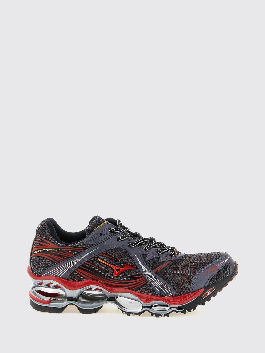 Mizuno Wave Prophecy 1 Technical Fabric and Mesh Trainers with Logo and Cushioned Sole