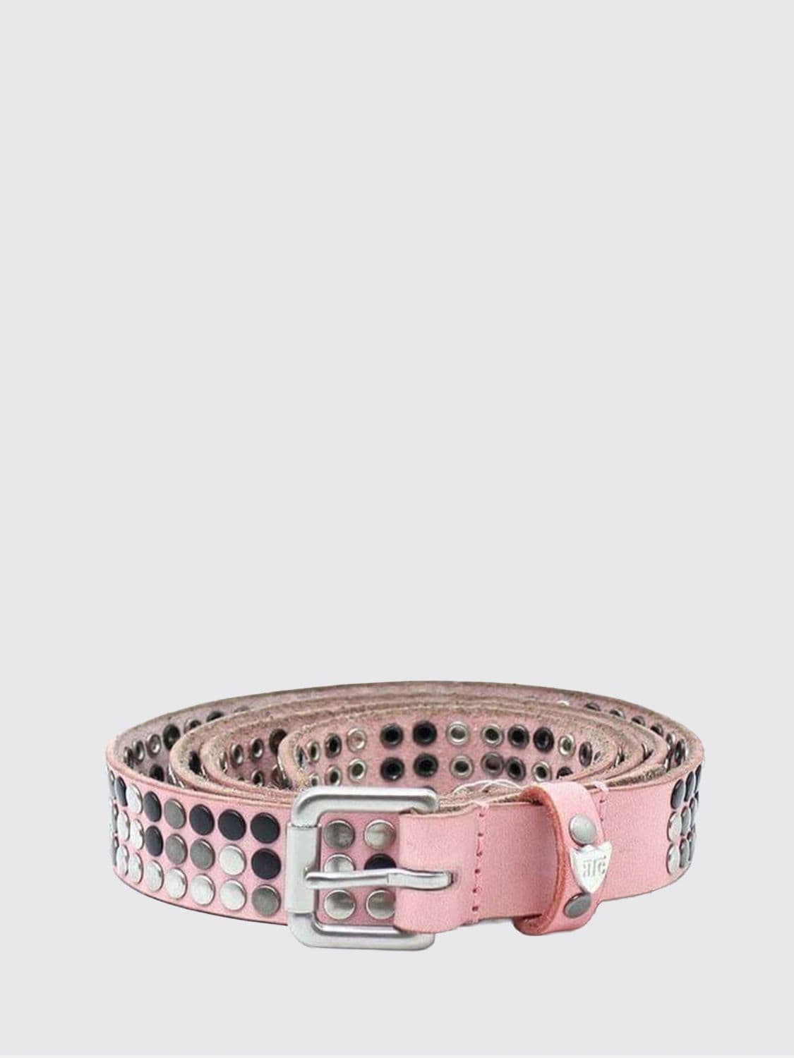 Htc Los Angeles Pink Leather Belt with Embroidery