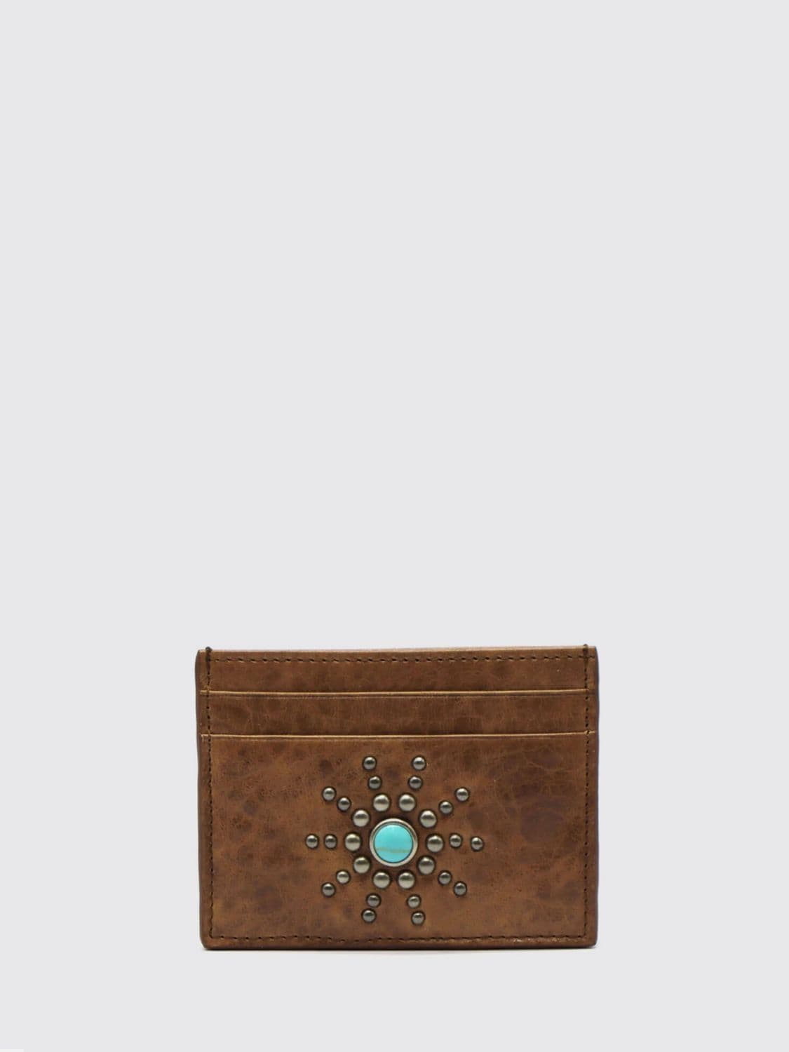 Htc Los Angeles Cowhide Leather Card Holder with Embroidery · OS