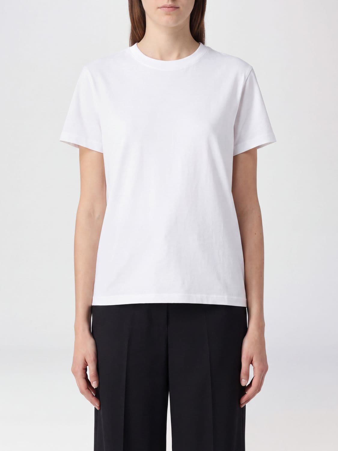 Studio Nicholson Short-Sleeved Crew Neck T-shirt in Pure Cotton