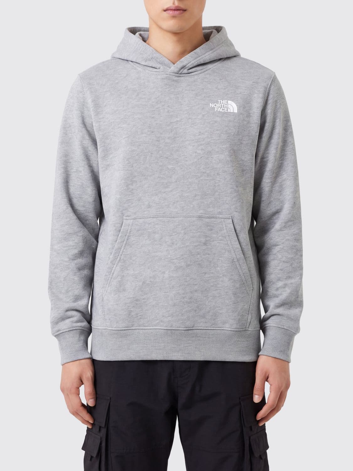 The North Face Cotton-Blend Hoodie with Kangaroo Pocket and Logo