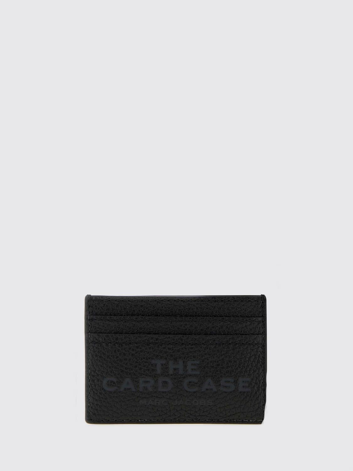 Marc Jacobs Grained Leather Card Holder with Zip Closure and Six Slots