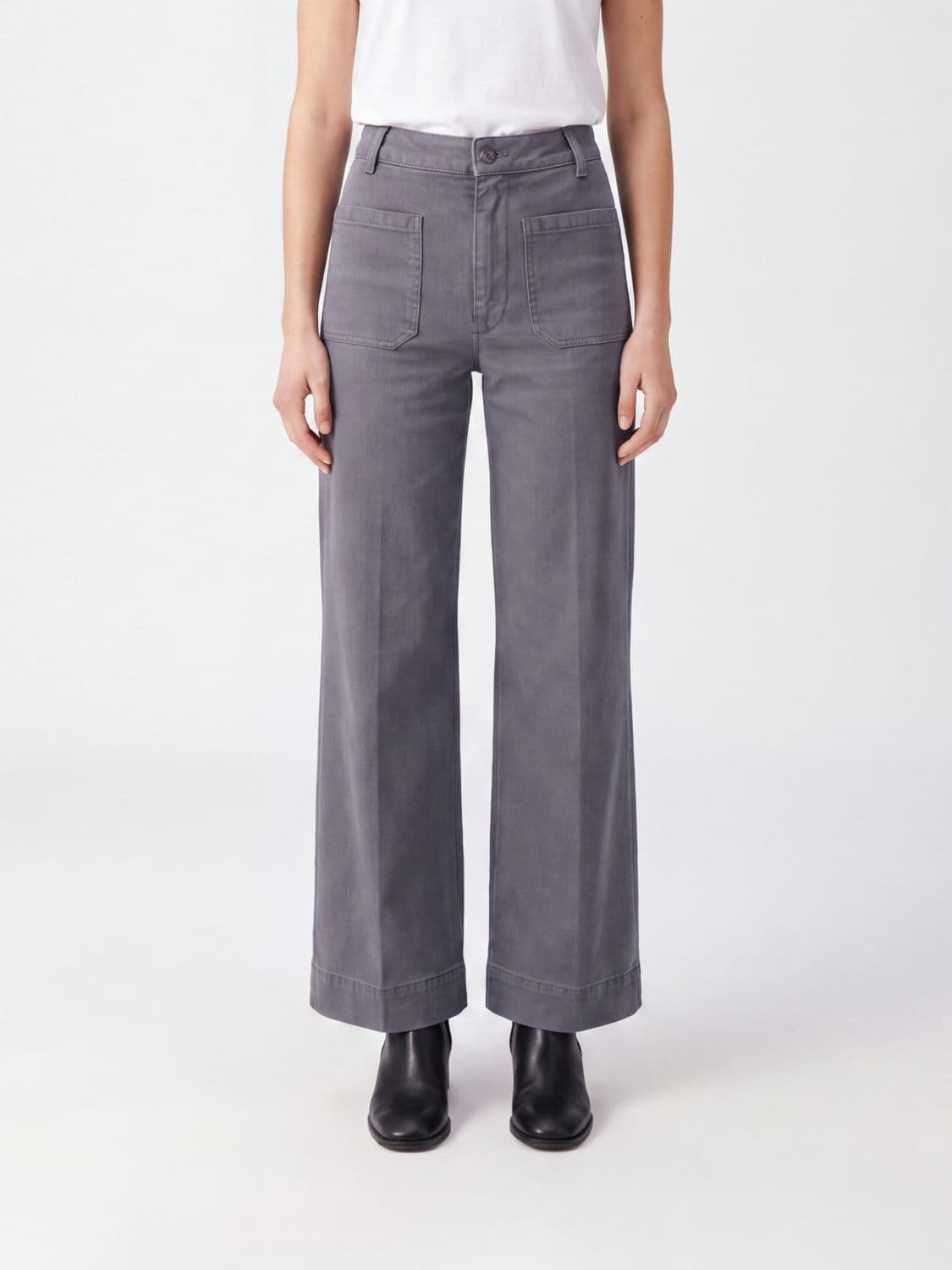 Victoria Victoria Beckham Alina High-Waisted Straight Fit Cotton Denim Jeans