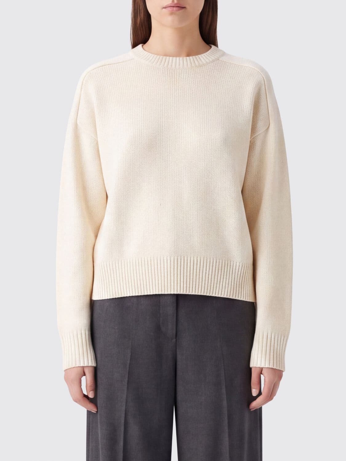 Loulou De Saison Wool and Cashmere Turtleneck Jumper with Ribbed Trims