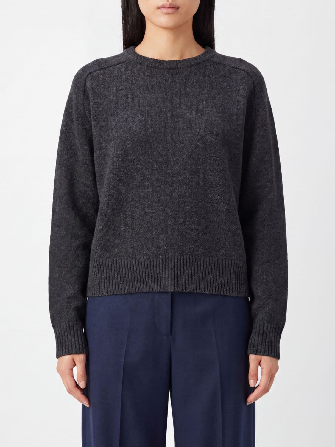 Loulou De Saison Wool and Cashmere Turtleneck Jumper with Ribbed Trims