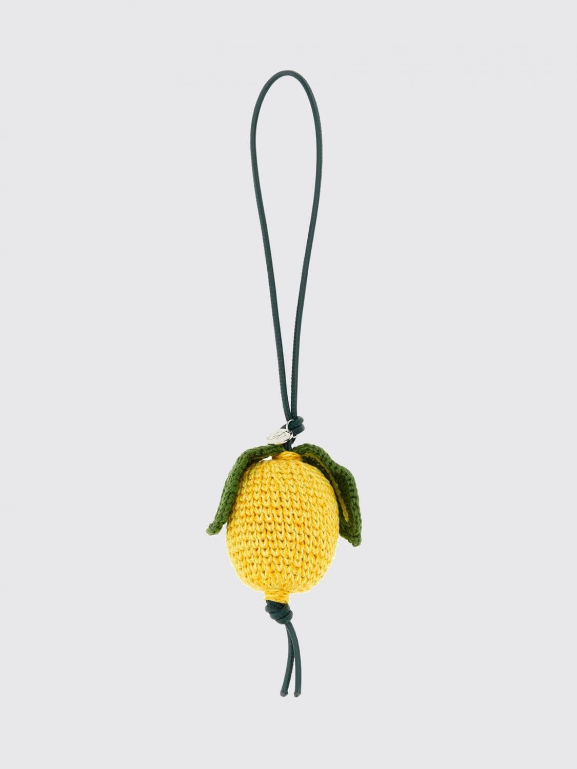 Jw Anderson Crochet Cotton Keychain with Metallic Logo