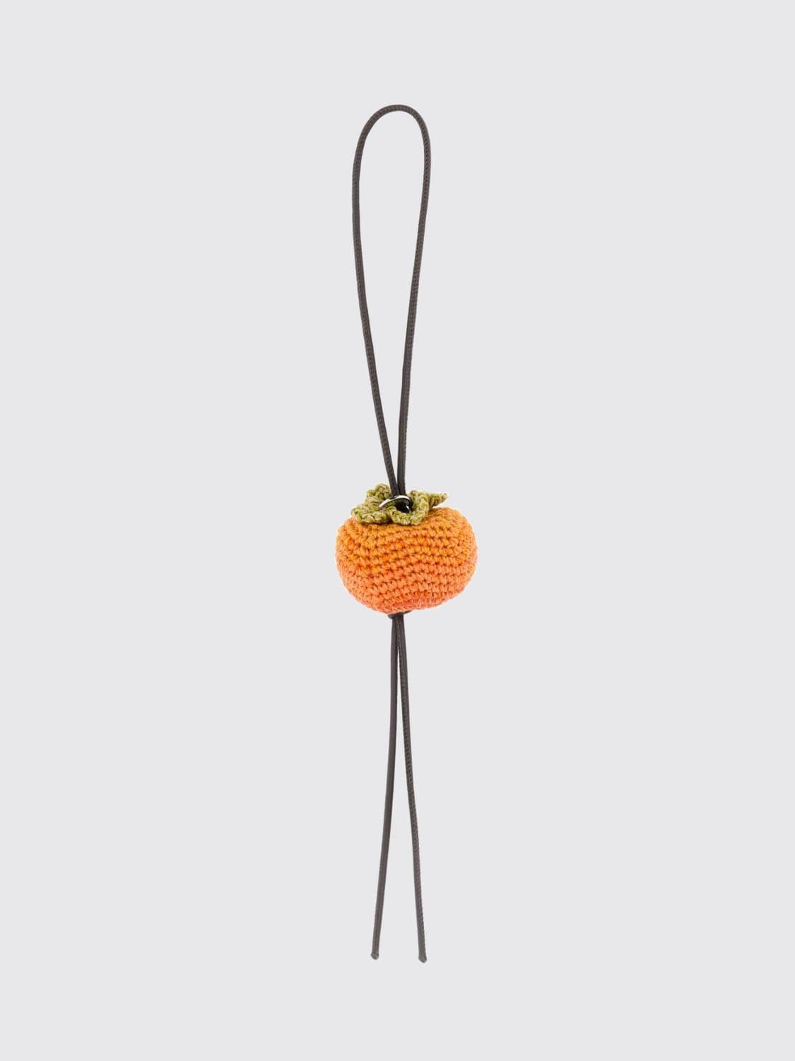 Jw Anderson Crochet Cotton Keychain with Leather Details · OS
