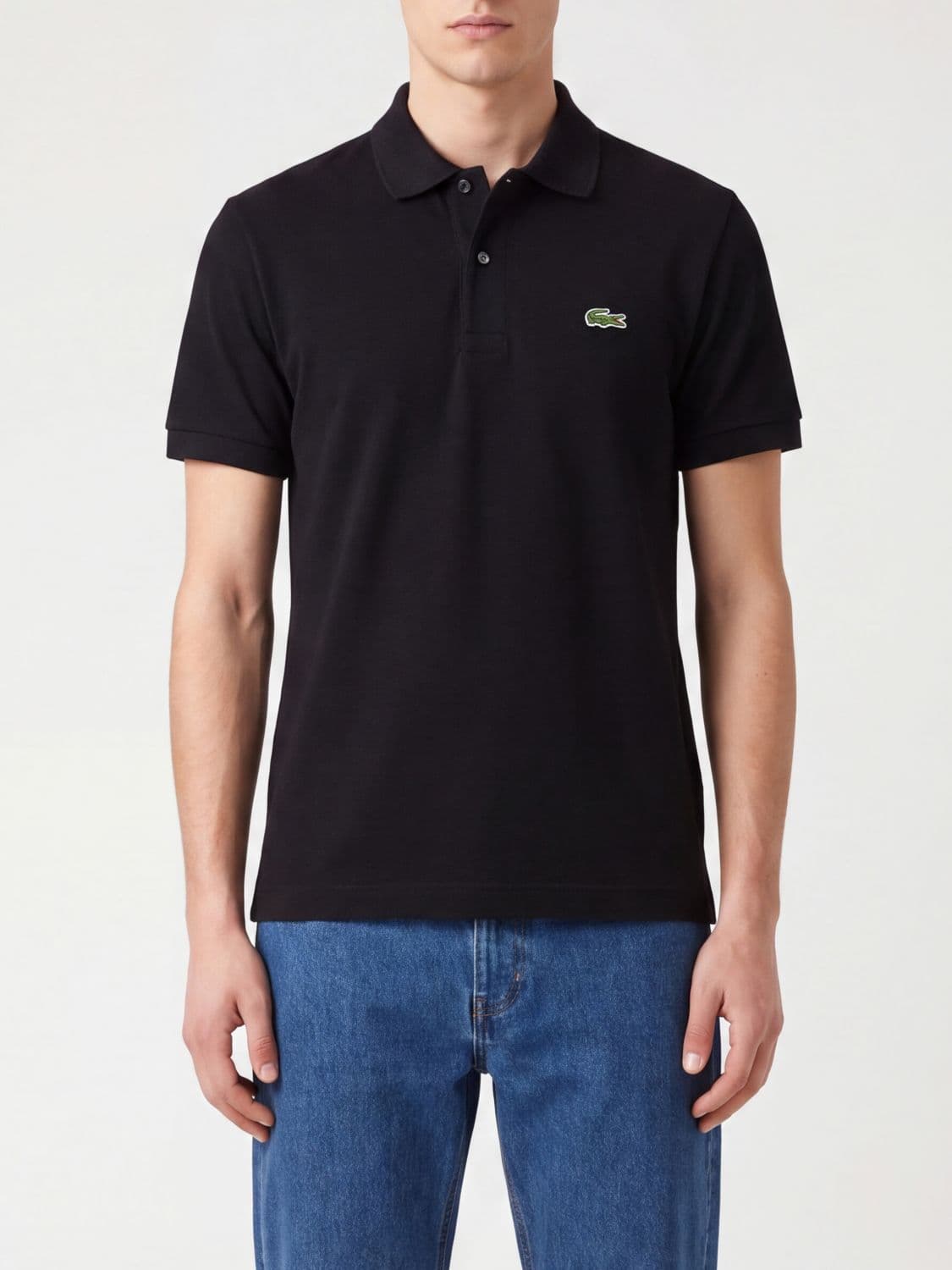 Lacoste Classic Short-Sleeved Cotton Polo Shirt with Logo Patch