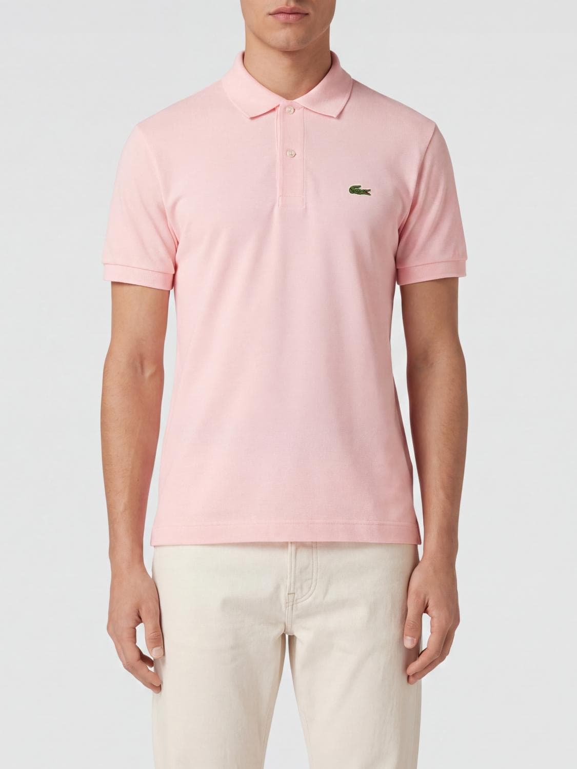 Lacoste Classic Short-Sleeved Cotton Polo Shirt with Logo Patch
