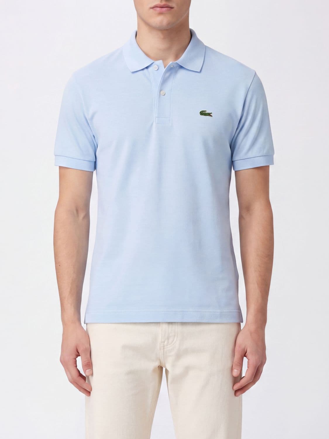 Lacoste Classic Short-Sleeved Cotton Polo Shirt with Logo Patch