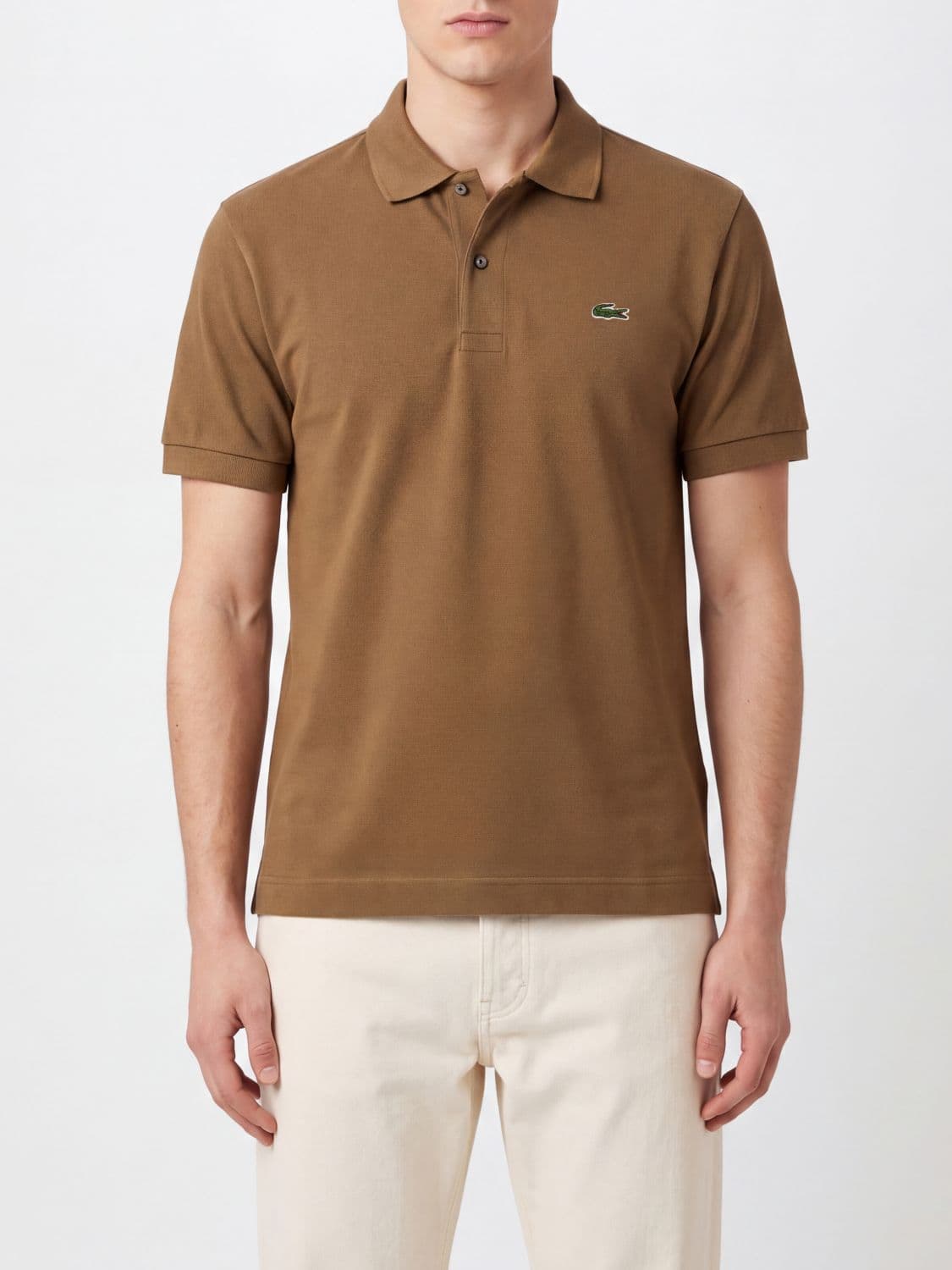 Lacoste Classic Short-Sleeved Cotton Polo Shirt with Logo Patch
