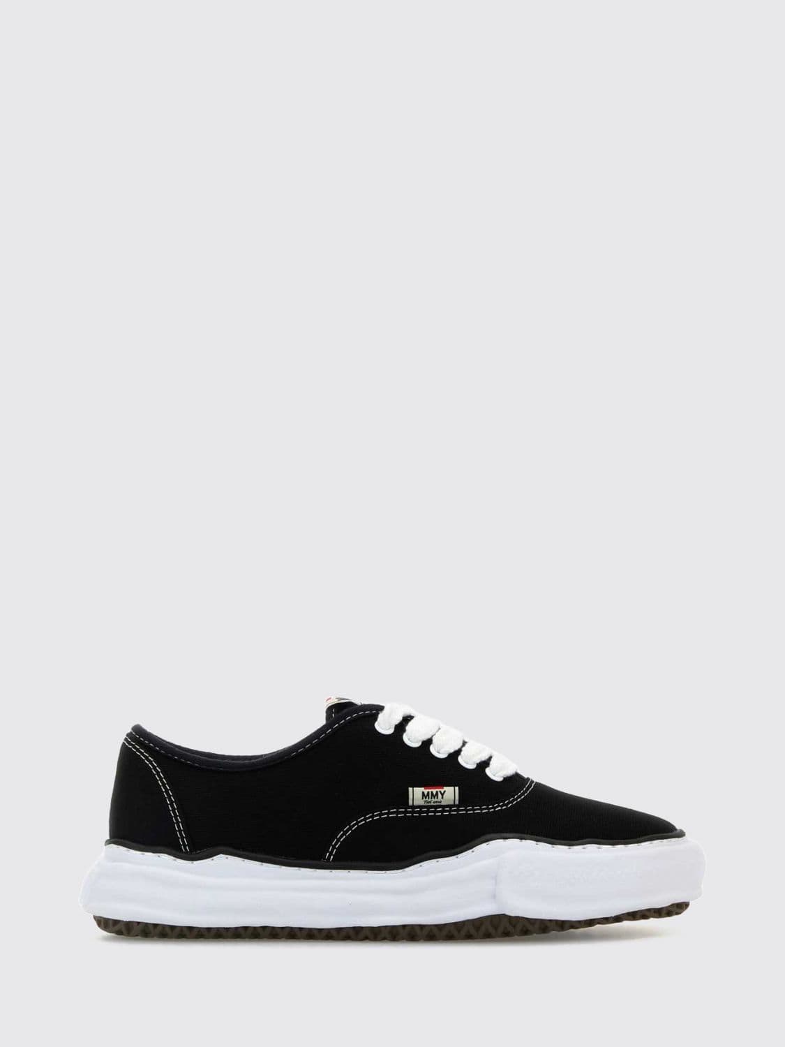 Maison Mihara Yasuhiro Baker OG Low Top Canvas Trainers with Round Toe