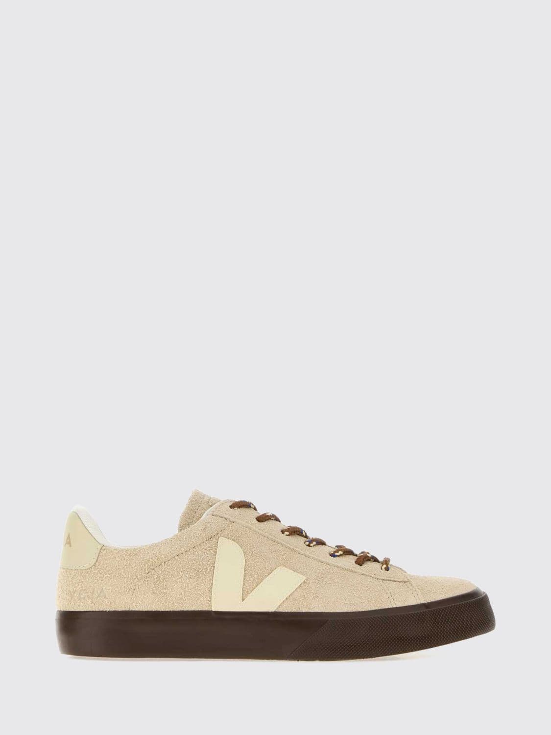 Veja Campo Sustainable Suede Trainers with Contrasting V-Logo