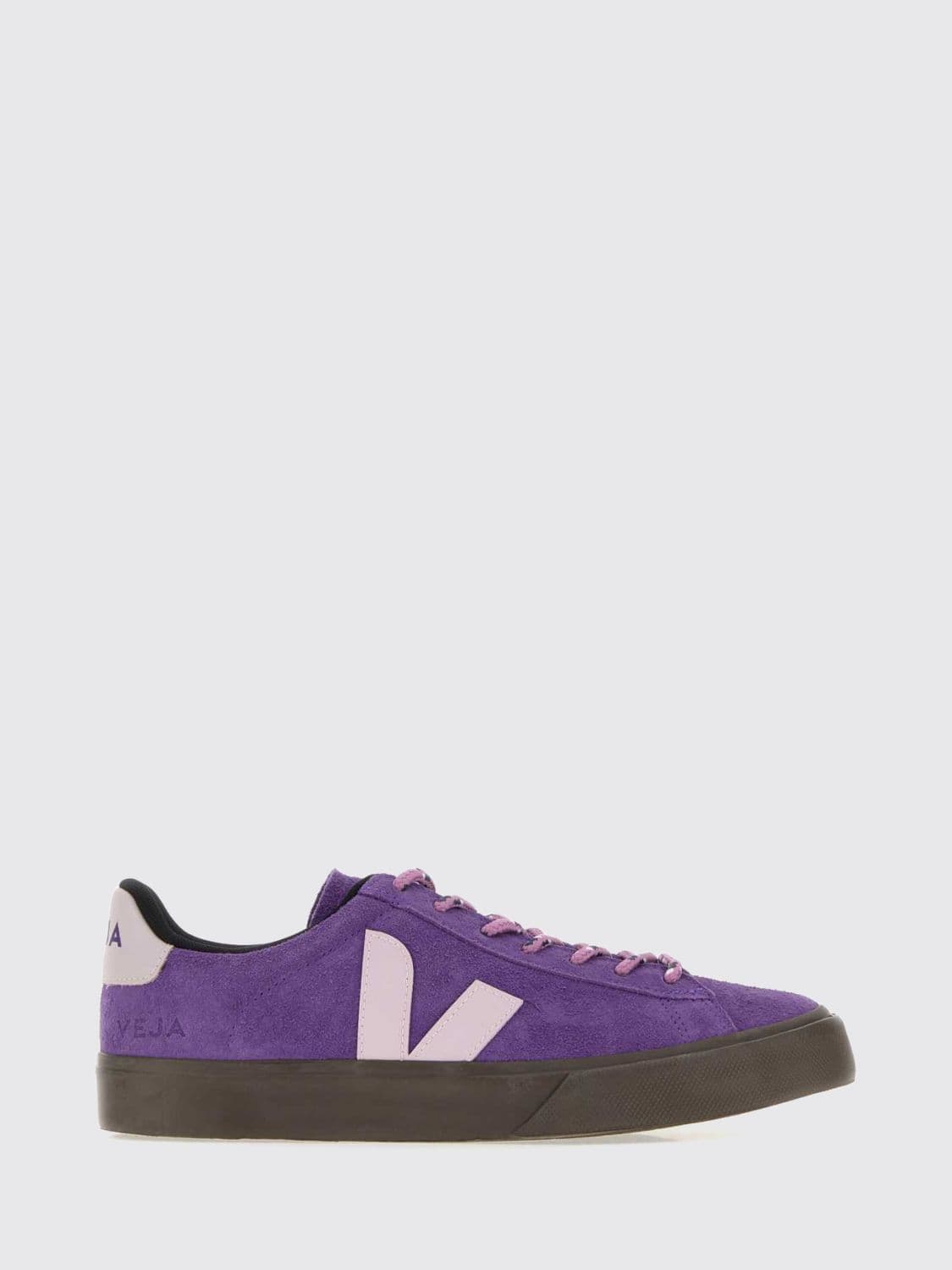 Veja Campo Suede Leather Trainers with Contrasting Logo